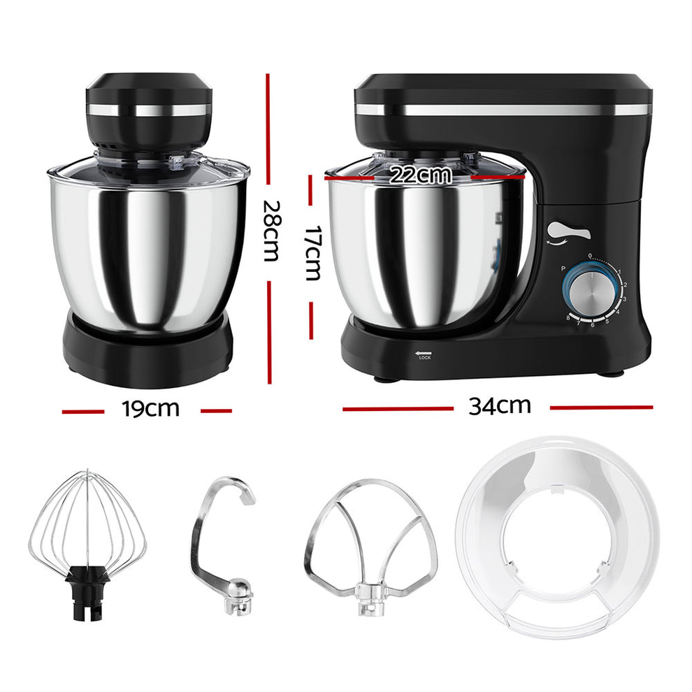 Mix Master Machine Devanti 3in1 Stand Mixer 8 Speed 5L Mix Master 400W Black – Factory ...