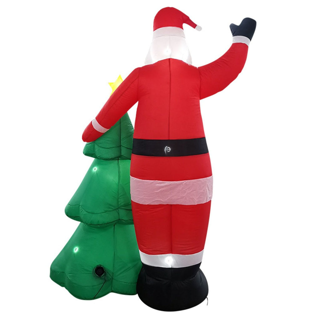 Festiss 2.5m Santa and Christmas Tree Christmas Inflatable with LED