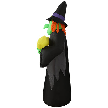 Festiss 2.4m Witch Way Halloween Inflatable with LED