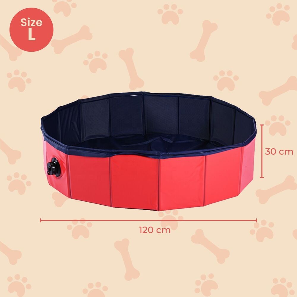 Floofi Pet Pool 120cm*30cm XL Red