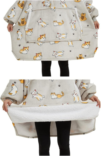 GOMINIMO Hoodie Blanket Adult (Cat)