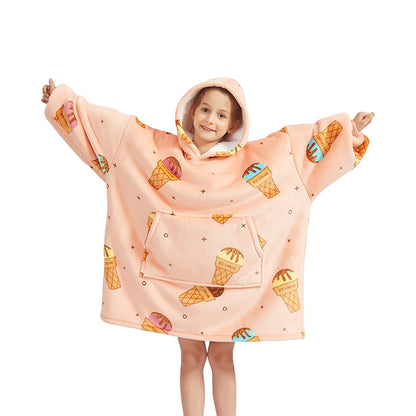 GOMINIMO Hoodie Blanket Kids Ice Cream