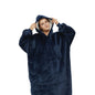 GOMINIMO Hoodie Blanket Long Navy Blue