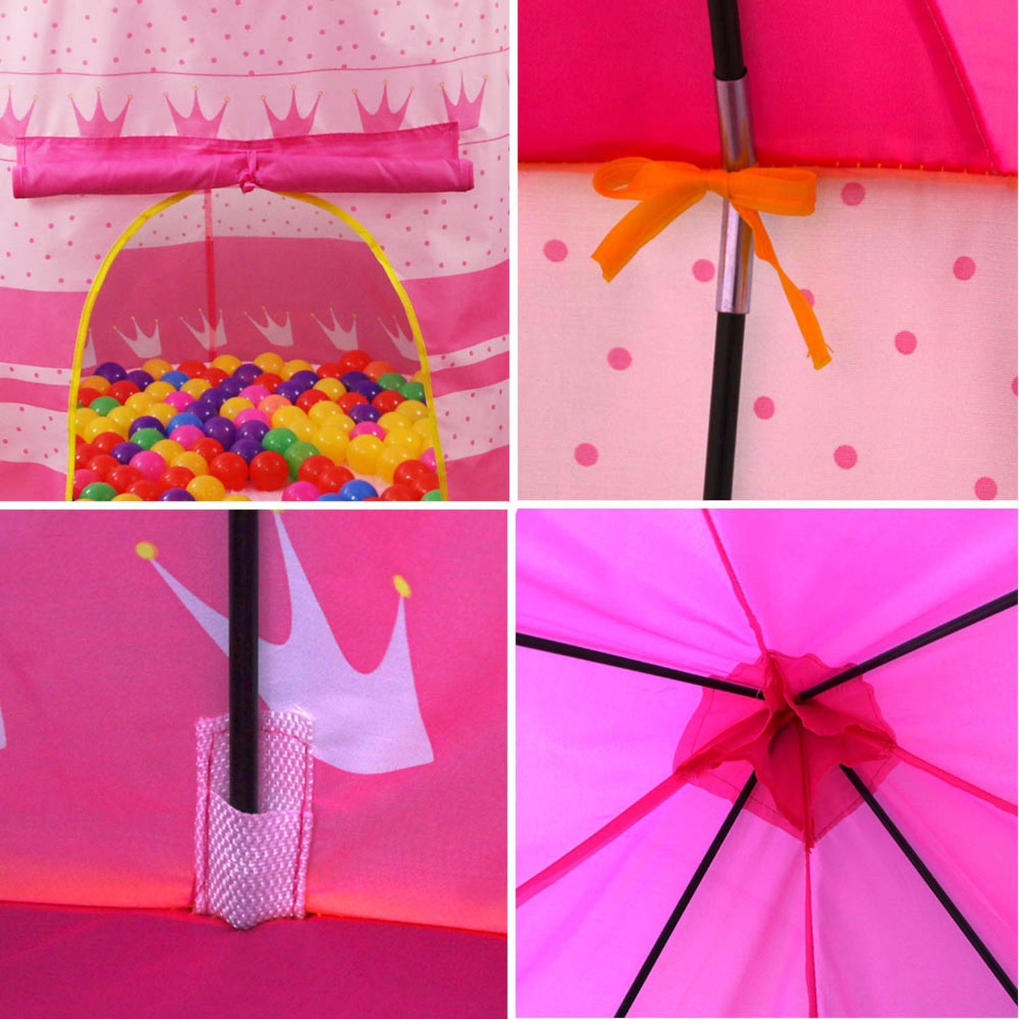 GOMINIMO Kids 12 Crowns Tent (Pink)