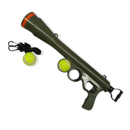 Dog Tennis Ball Launcher Gun - Pet Puppy Outdoors Exercise Fun Play