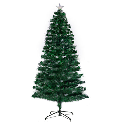 Christabelle 1.5m Enchanted Pre Lit Fibre Optic Christmas Tree Stars Xmas Decor