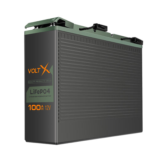 VoltX 12V Lithium Battery 100Ah Slim