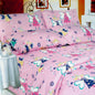 280TC Easy Care Kids Polyester Cotton Printed Quilt Cover Set Pink Fairies Single