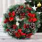 Christmas Wreath Door Garland Decoration Front Door Hanging Flowers Tree Decor(H1-2)