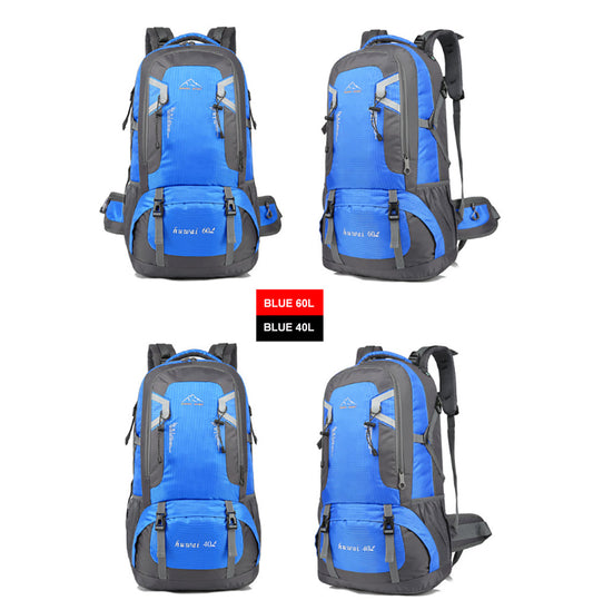 40L Waterproof Outdoor Hiking Backpack Camping Outdoor Trekking Bag(Blue)