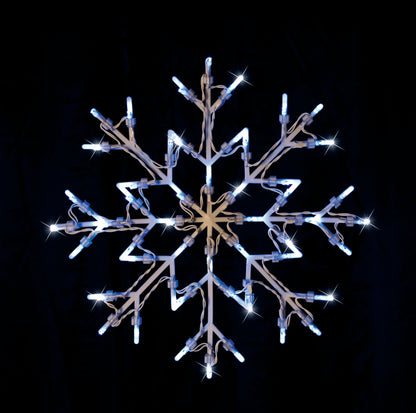 LED Snowflake Silhouette Flashing available in 2 Colors - Multicolor