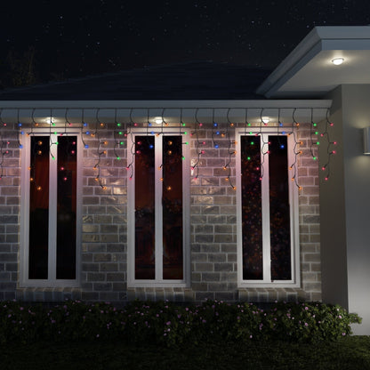 Solar 400 LED Icicle Lights available in 3 Colors - Warm White