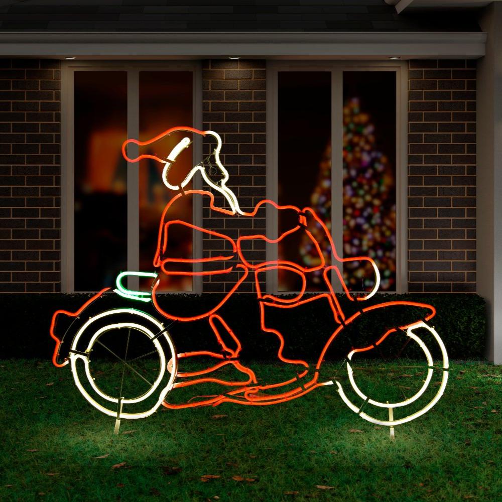 LED Flexi Strip Santa Motorbike Flash