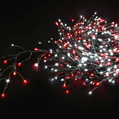 Cluster Lights 720 LEDs available in 6 Color Options - Red-White