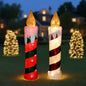 LED Tinsel Candle 77cm Twinkle, available in 2 Colors - Red & Green