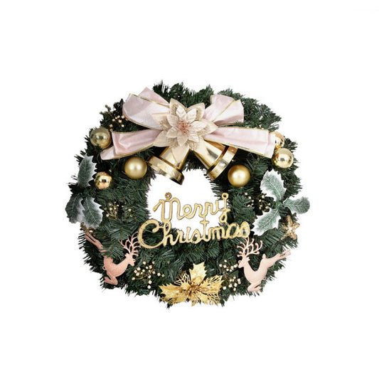 Jingle Jollys Christmas Wreath 60CM Garland Flowers Baubles Party Decorations