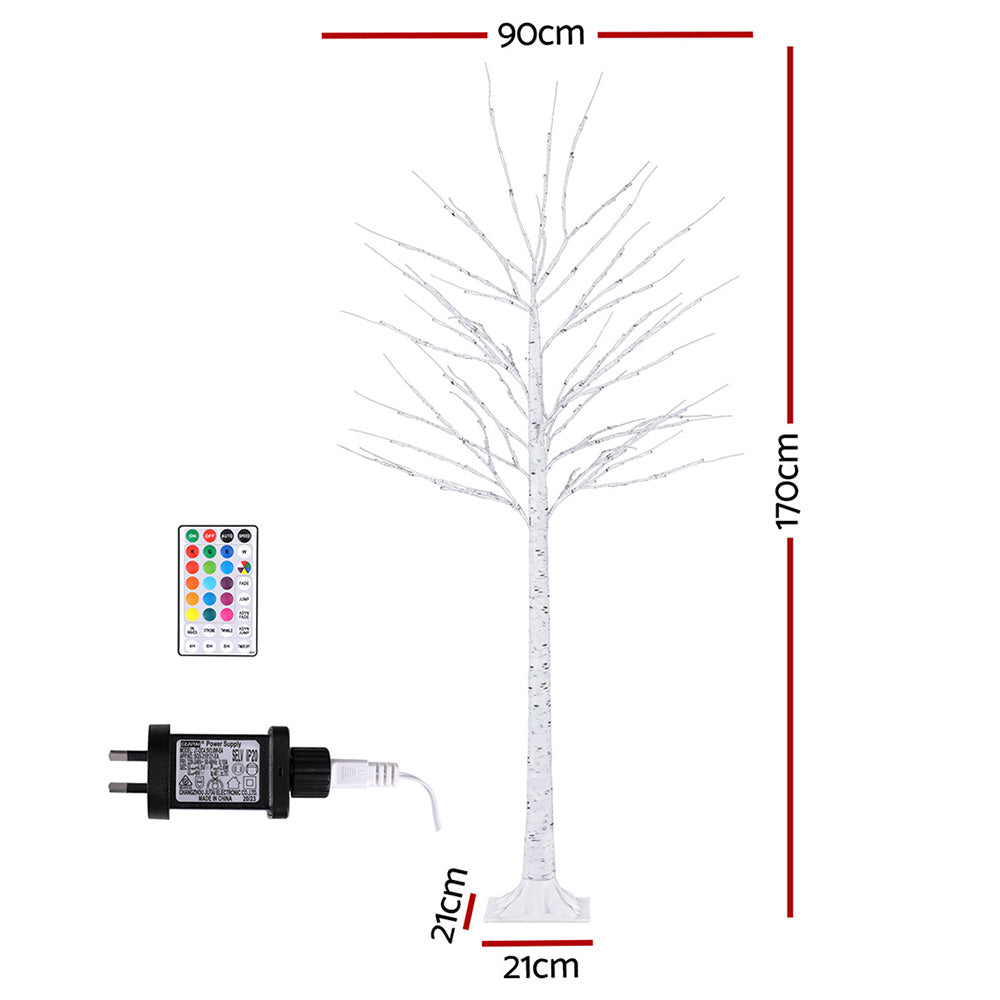 1.7M Christmas Tree 120 RGB LED Lights Jingle Jollys