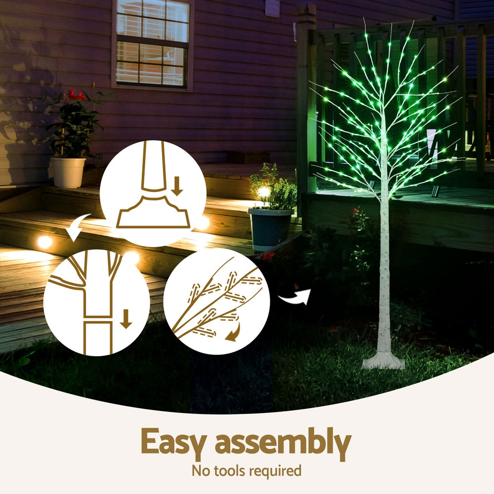 1.7M Christmas Tree 120 RGB LED Lights Jingle Jollys